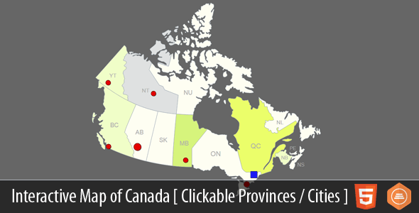 Interactive Map of Canada - HTML5 icon