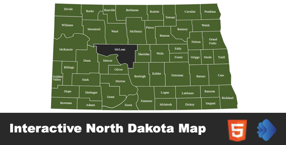 Interactive North Dakota Map icon
