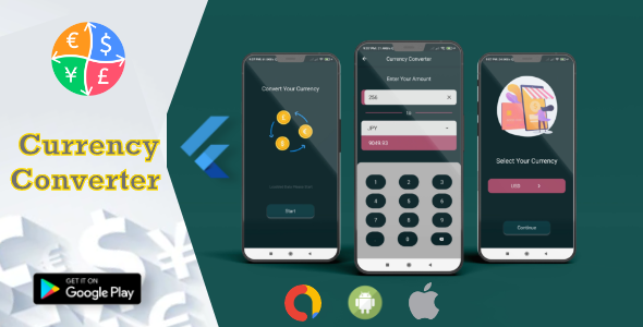 International Currency Converter Flutter app with Admob icon