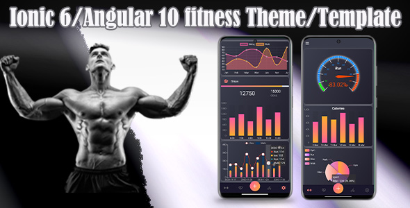 Ionic 6 / Angular 10 Fitness Theme / Template (Android+Ios+Web)App icon