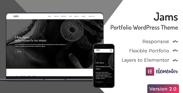 Jams - Minimal Portfolio WordPress Theme icon