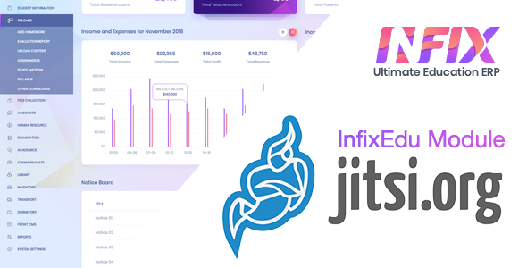 Jitsi Meet - InfixEdu Module icon