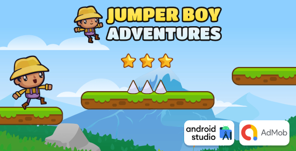 Jumper Boy Adventures Game Android Studio Project with AdMob Ads + Ready to Publish icon
