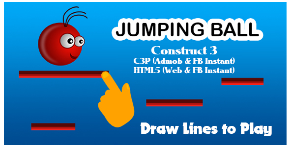 Jumping Ball Game (Construct 3 | C3P | HTML5) Admob Ready icon