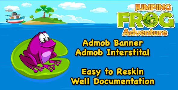 Jumping Frog Adventure + Easy To Reskin + Admob + Android Studio icon