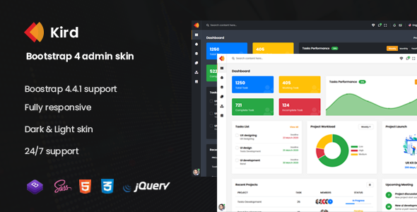Kird - Bootstrap 4 Admin Skin icon