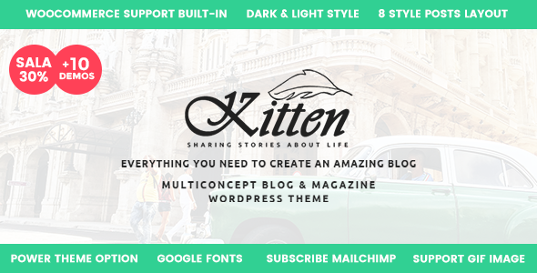 Kitten - Multi-Concept Elegant WordPress Blog Theme icon