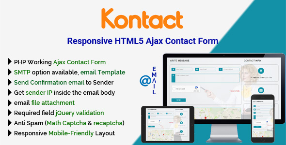 Kontact - Responsive HTML5 Ajax Contact Form icon