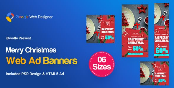 L02-Merry Christmas Banners HTML5 (GWD & PSD) icon