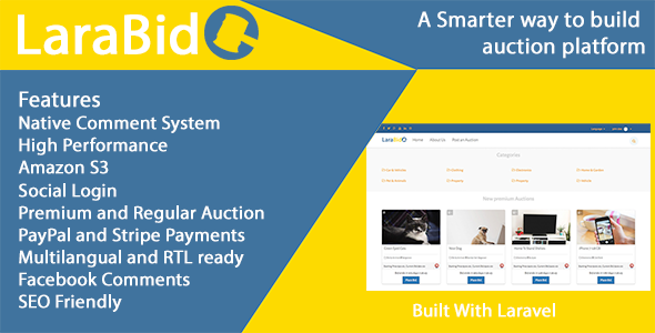 LaraBid - A Laravel PHP Auction Platform icon