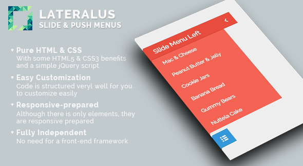 Lateralus - Slide & Push Menus icon