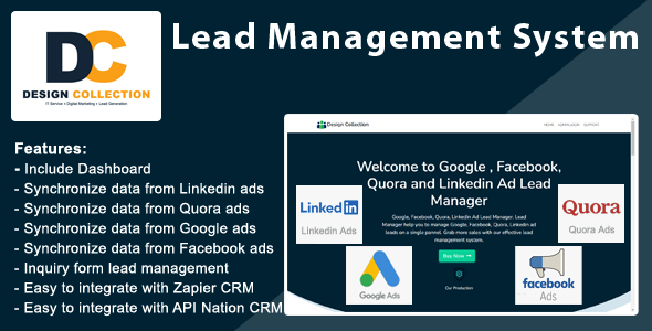Lead Management System - Facebook, Google, Linkedin, Quora icon