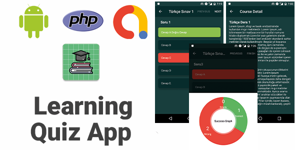 Learning Quiz App With PHP Backend | Full Android Application icon