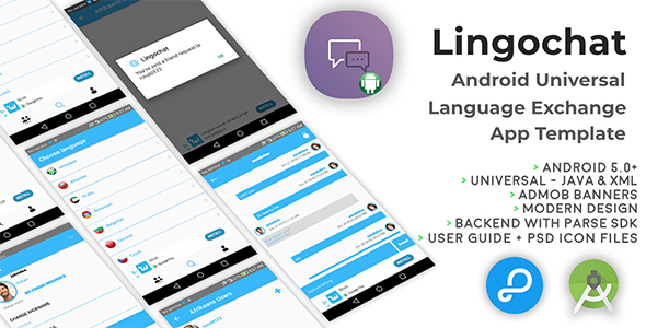 Lingochat | Android Universal Language Exchange Chat App Template icon
