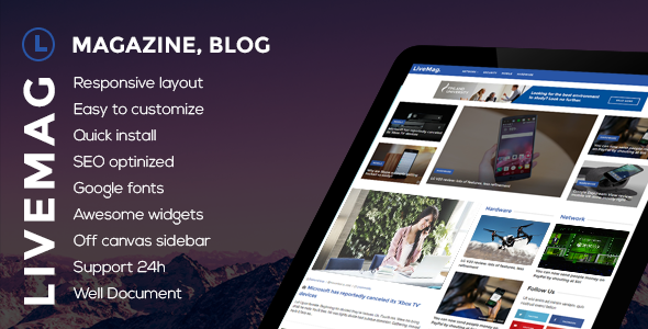 LiveMag - Multipurpose Magazine Theme icon