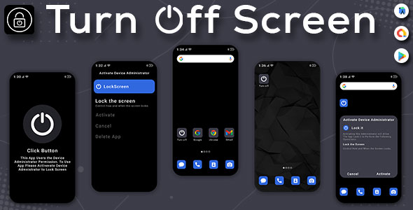 Lock Screen Off - Quick Lock - Lock Screen - Screen Lock - Lock It - Lock - One Click Lock Screen icon