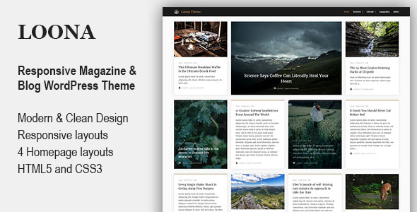 Loona - Personal Blog & Magazine WordPress Theme icon