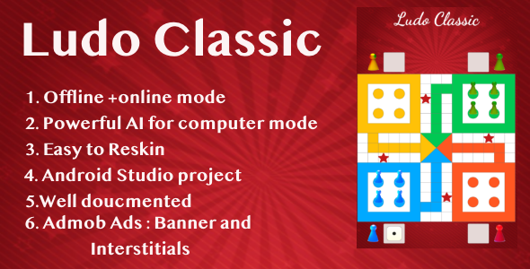 Ludo Classic !Ludo Game- Admob Ads + Android Studio icon