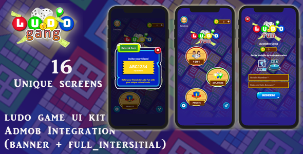 Ludo Fun Game UI KIT with android xml Source Code icon