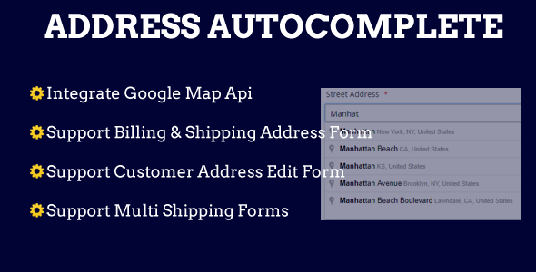 Magento 2 Address Autocomplete icon
