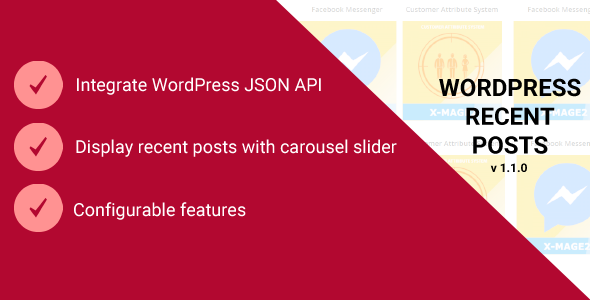 Magento 2 WordPress Recent Posts