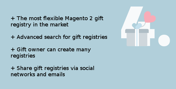 Magento 2 advanced gift registry icon