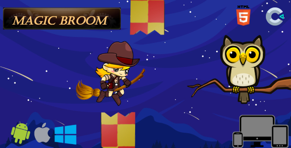 Magic Broom | Construct 3 | HTML Game icon