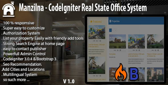 Manzilna - CodeIgniter Real Estate System icon
