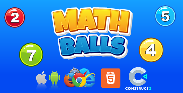 Math Balls - HTML5/Mobile Game - Construct 3 (C3P) icon