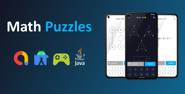 Math Puzzles Game (Android Studio + Admob + Leaderboard) icon