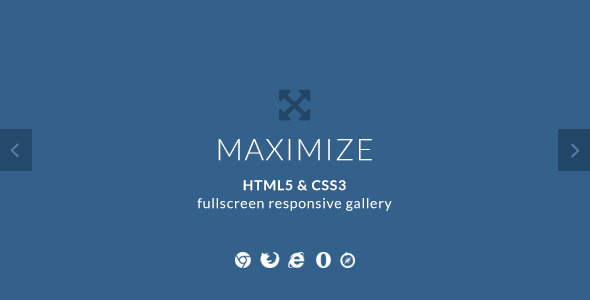 Maximize - HTML5 & CSS3 Fullscreen Image Gallery icon