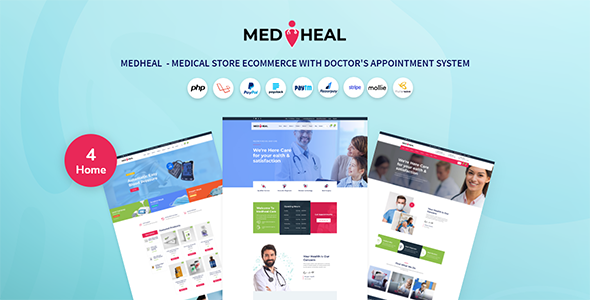 Medheal - Medical store eCommerce with doctor appointment system icon