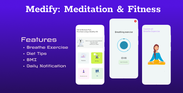 Medify: Meditation & Fitness with Google Admob icon