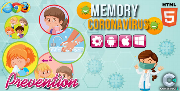 Memory Coronavirus - HTML5 Game (CAPX) icon