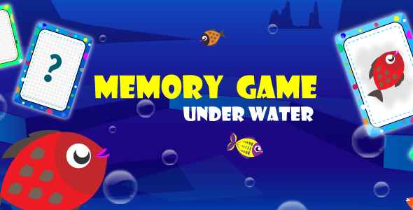 Memory Game Underwater - Unity Casual Game For Android And iOS icon