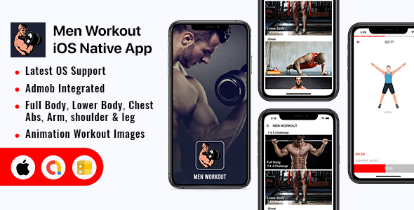 Men Workout - iOS App icon