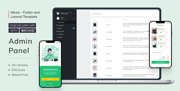 Mesio - Flutter Food Delivery App with Laravel Orchid Admin Panel icon