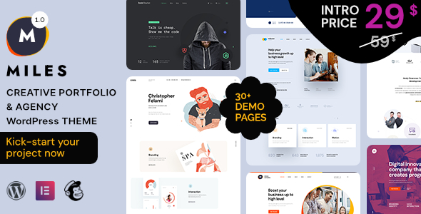 Miles - Creative Portfolio & Agency WordPress Theme icon