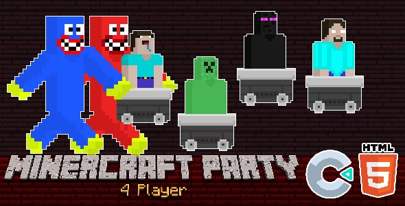 MinerCraft Party - 4 Player - HTML5 Game - Construct 3 icon