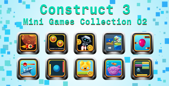 Mini Games Collection 02 (Construct 3 | C3P | HTML5) Customizable and All Platforms Supported icon