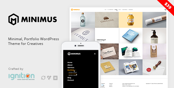 Minimus - Minimal, Portfolio WordPress Theme for Creatives icon