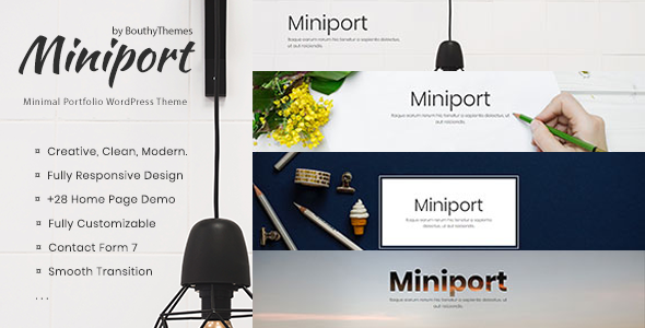 Miniport - Minimal Portfolio WordPress Theme icon