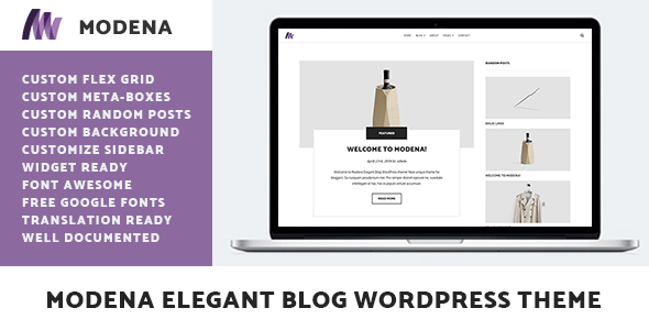 Modena Elegant Blog WordPress Theme icon