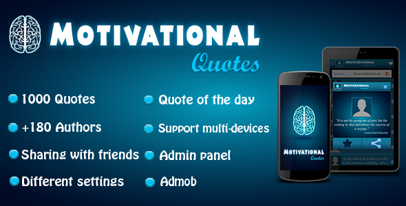 Motivational Quotes - Android Template with Admin Panel icon