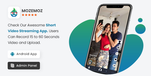 Mozemoz :- short video streaming mobile application icon