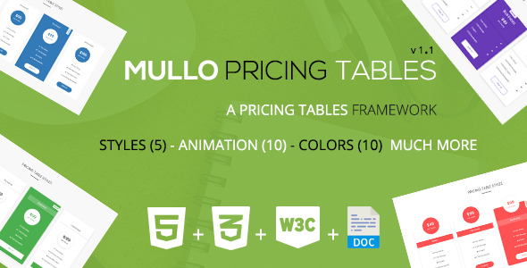 Mullo - A Responsive Pricing Tables Framework | v1.1 icon