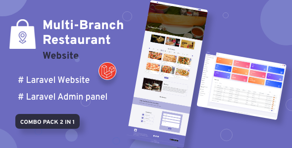 Multi-Branch Restaurant - Laravel Website with Admin Panel icon