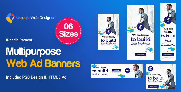 Multi-Purpose Banners HTML5 D72 Ad - GWD & PSD icon