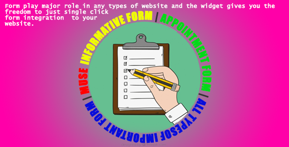 Multiple Informatic Form for Adobe Muse