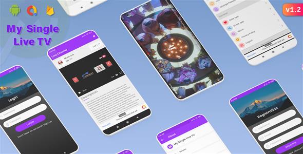 My Single Live TV Android App with Admin Panel (Android 11 supported) icon
